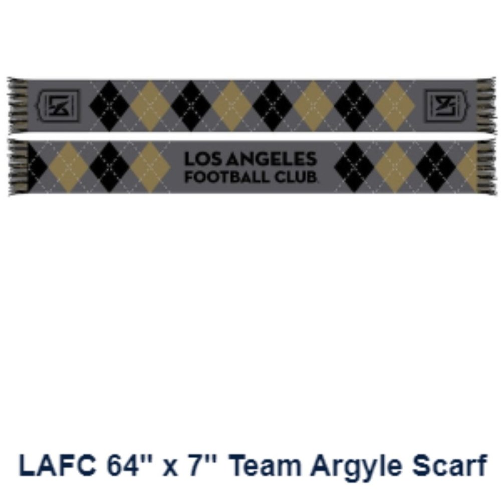LAFC 64" x 7" Team Argyle Scarf